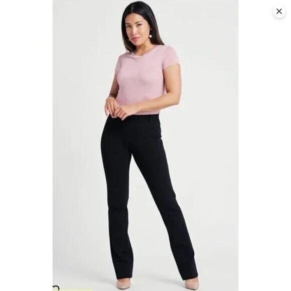 Betabrand Dress Pant Yoga Pants - Straight-Leg - Black / Small / Regular - Picture 1 of 7